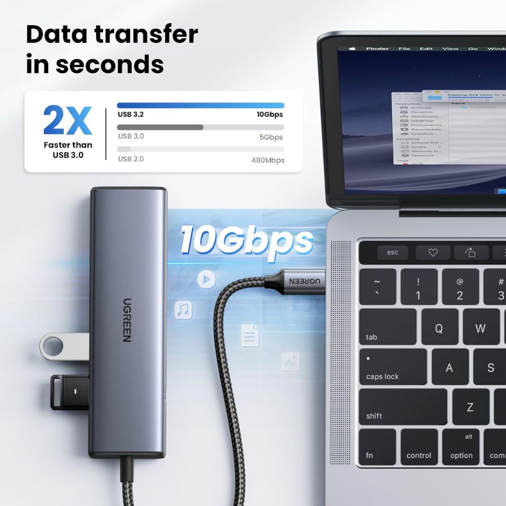 UGREEN 6-in-1 USB-C HUB Docking Station