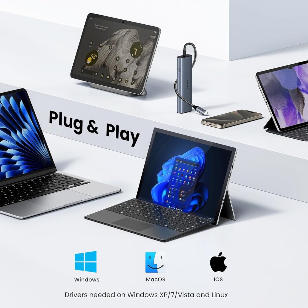 UGREEN 6-in-1 USB-C HUB Docking Station