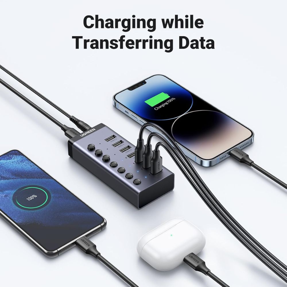 UGREEN 7-in-1 USB-A Data Transfer &amp; Charging HUB (7x USB-A)