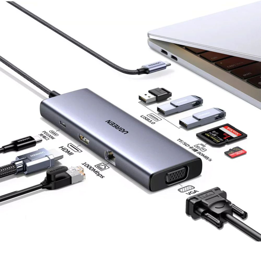 UGREEN 9-in-1 USB-C HUB Docking Station 4k HDMI