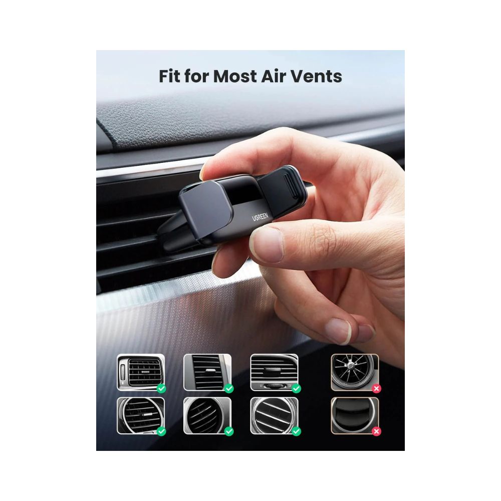 UGREEN Air Vent Car Phone Holder Reliable Stable 360 Rotation