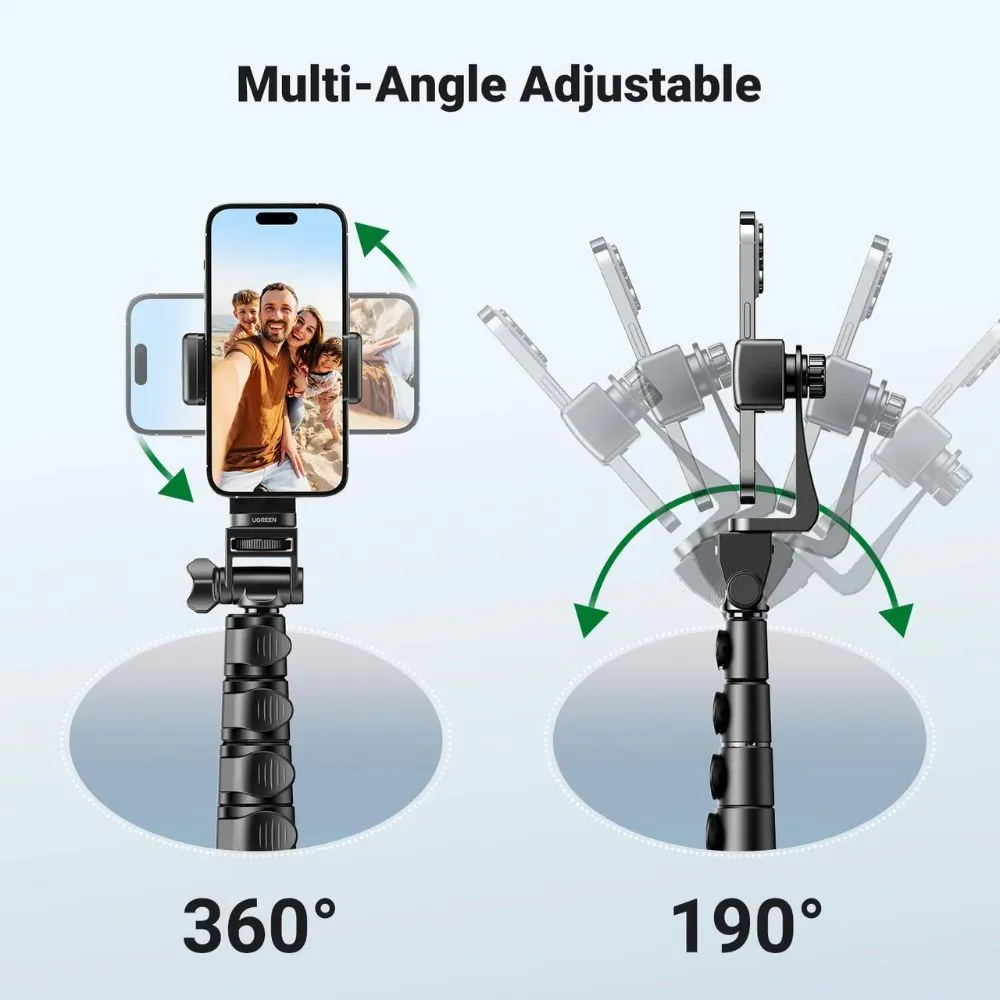 UGREEN Aluminum Phone Tripod with Bluetooth Remote