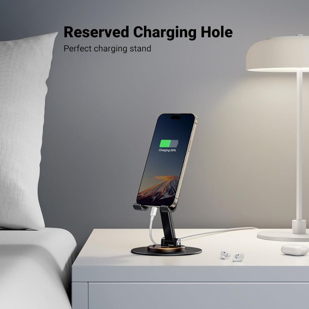 UGREEN Desktop Stand Support Phone and Tablet With a 360-degree rotating base
