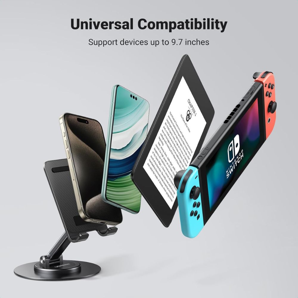 UGREEN Desktop Stand Support Phone and Tablet With a 360-degree rotating base