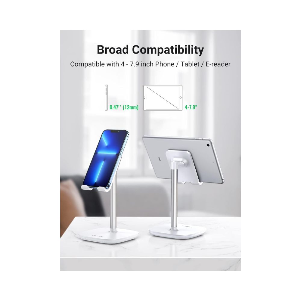 UGREEN Desktop Stand Support Phone and Tablet Up to 7.9 Inch, Adjustable Angle &amp; Stable Base