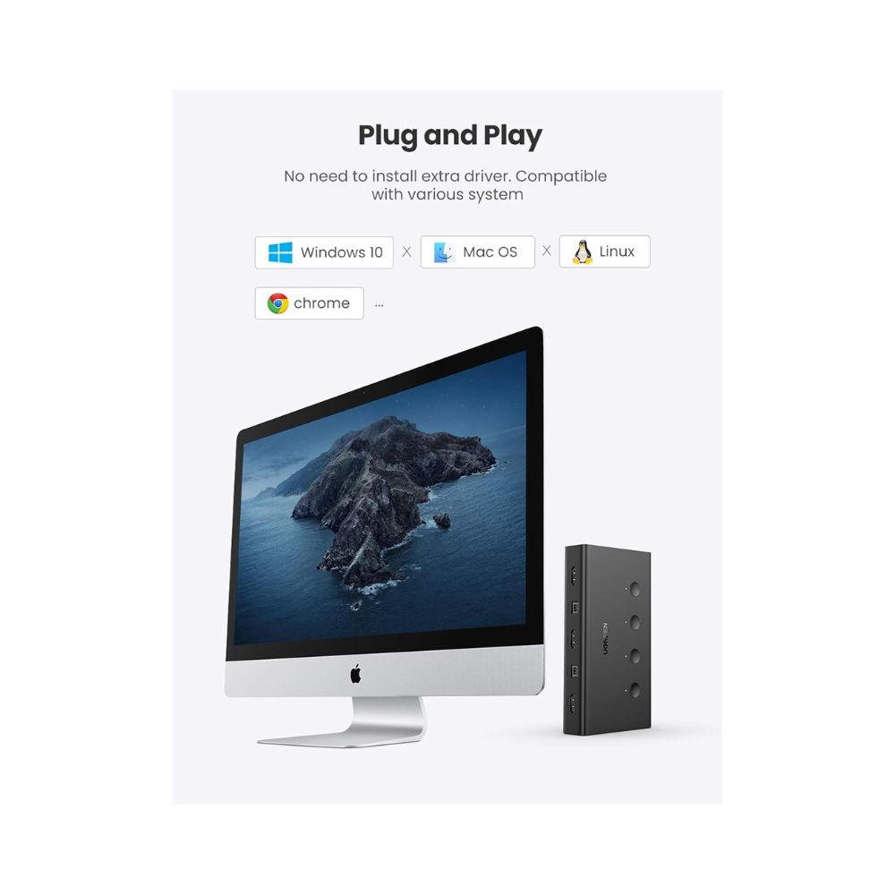 UGREEN HDMI KVM Switch 4 in 1 Out 4K