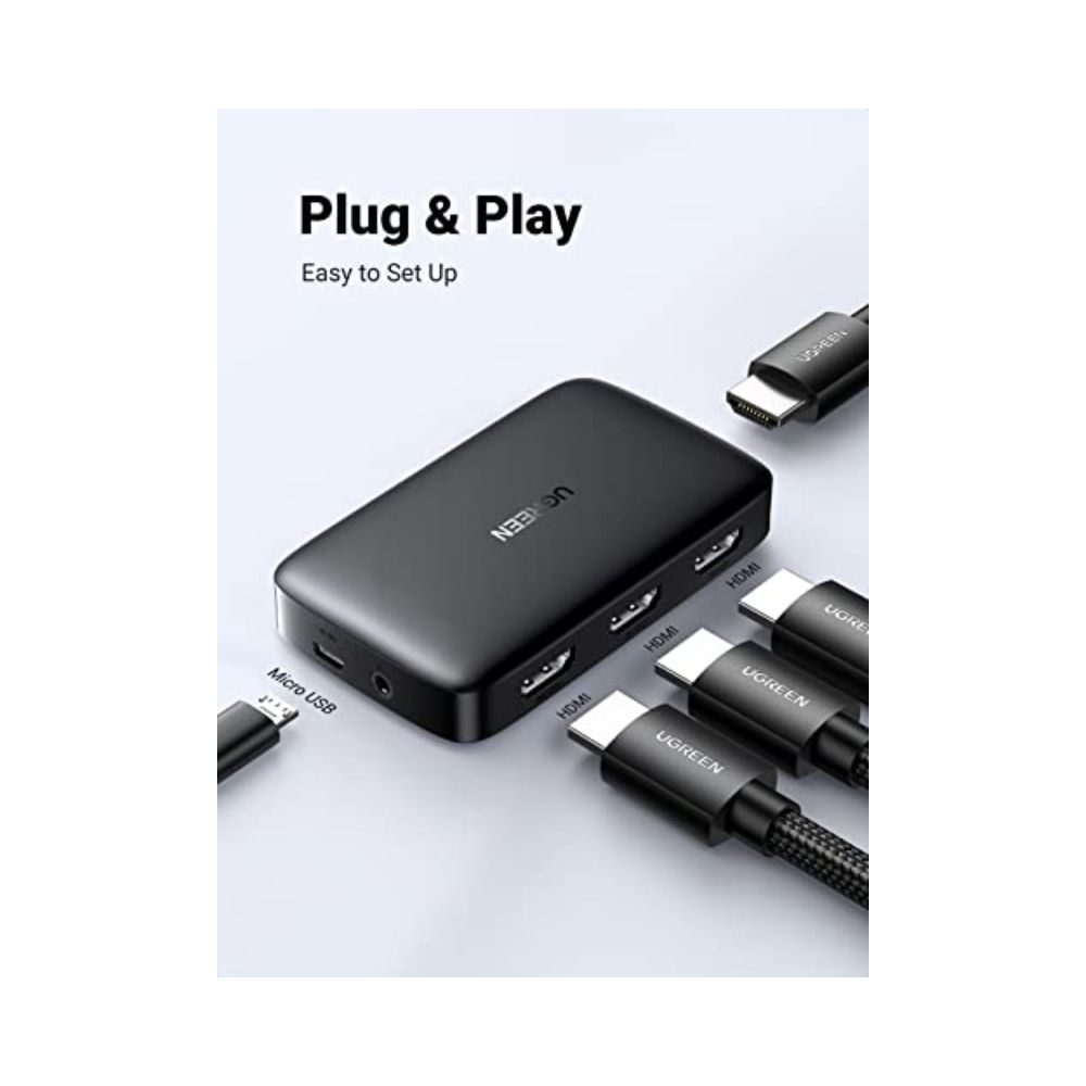 UGREEN HDMI Switch 3 IN 1 OUT HDMI Switcher Splitter