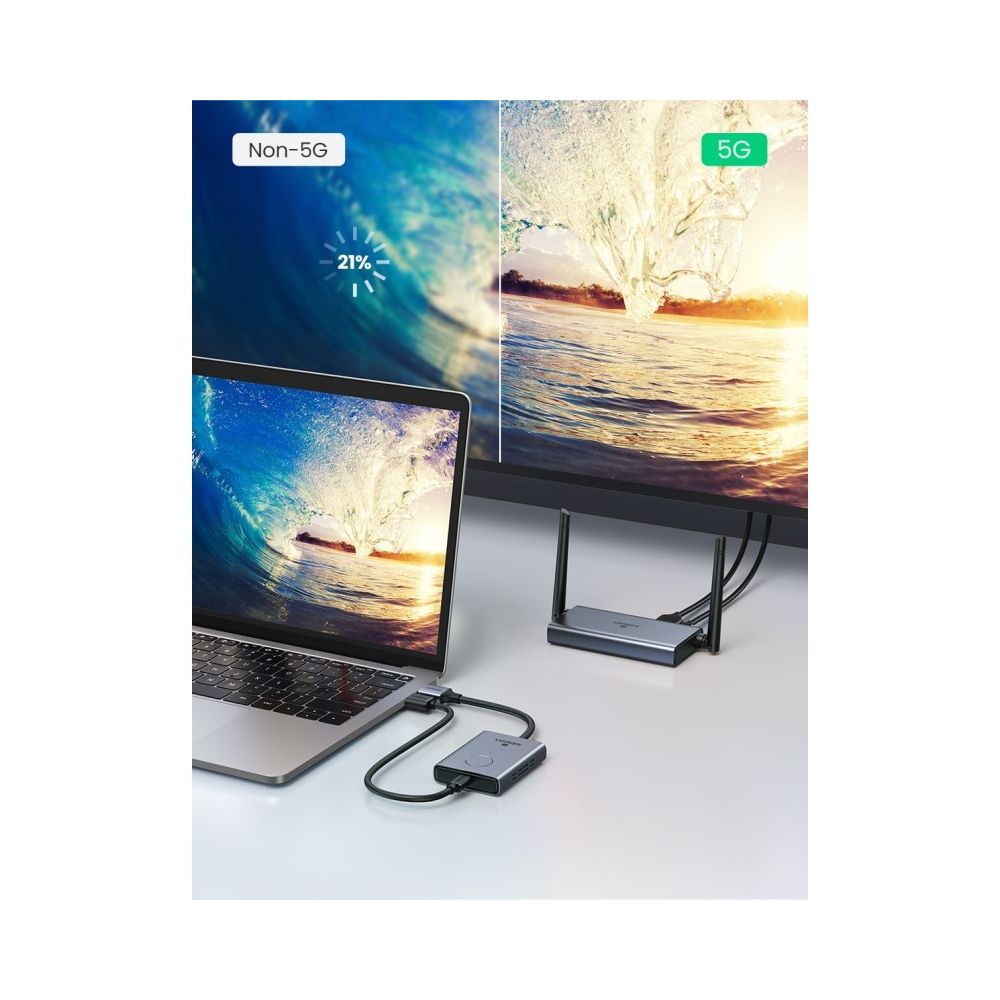 UGREEN HDMI Wireless Extender, 50 Meters Wide Range, HDMI &amp; VGA-Receiver, Support 1080P@60Hz