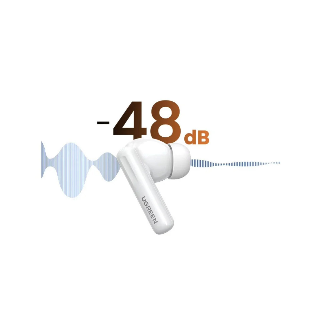 UGREEN HITUNE T6S TWS Hybrid Active Noise Cancellation (ANC) Earbuds – Premium Sound & Noise Cancellation – WS205 45585
