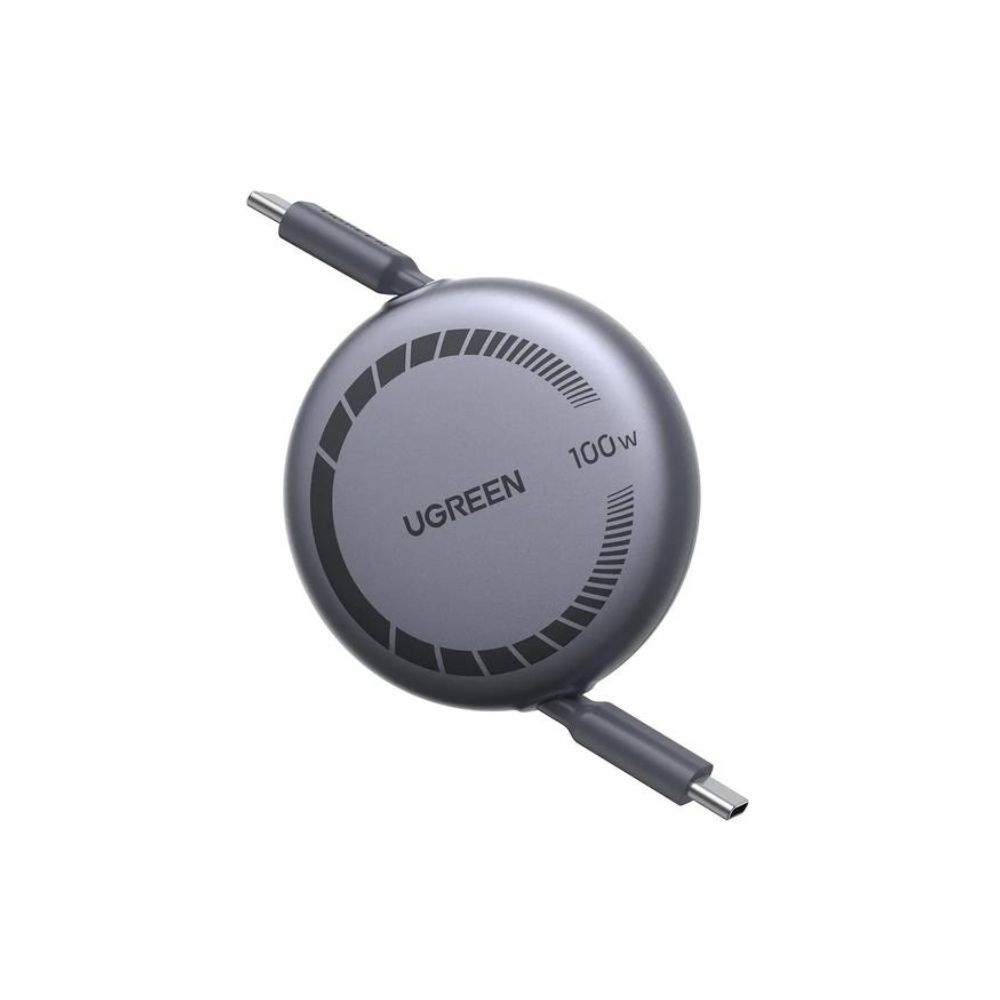 UGREEN – L531 Nexode USB-C to USB-C 100W Retractable Cable: Reliable, Fast, and Durable with 4 Length Adjustments – L531 65905