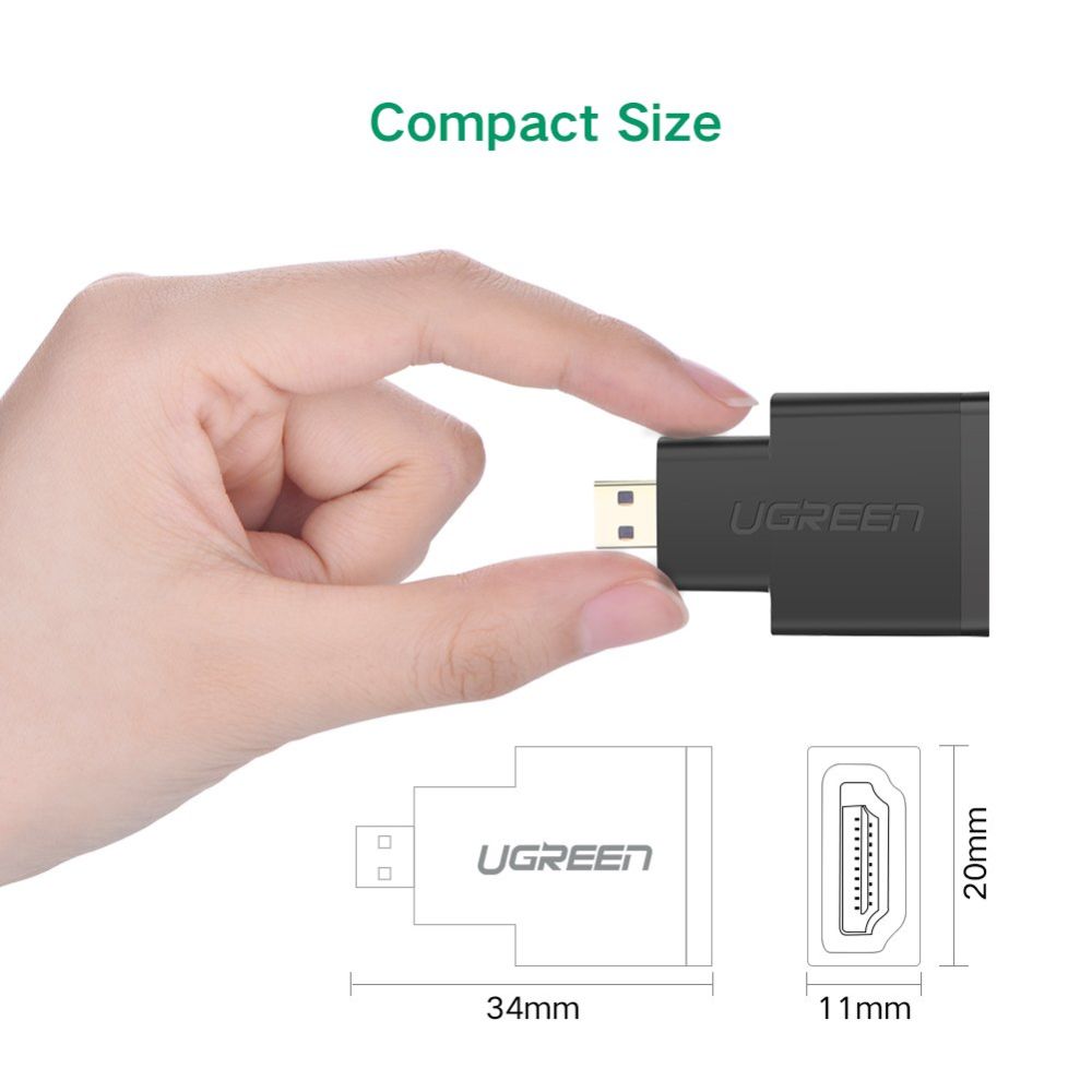 UGREEN Micro HDMI Male to HDMI Female Adapter