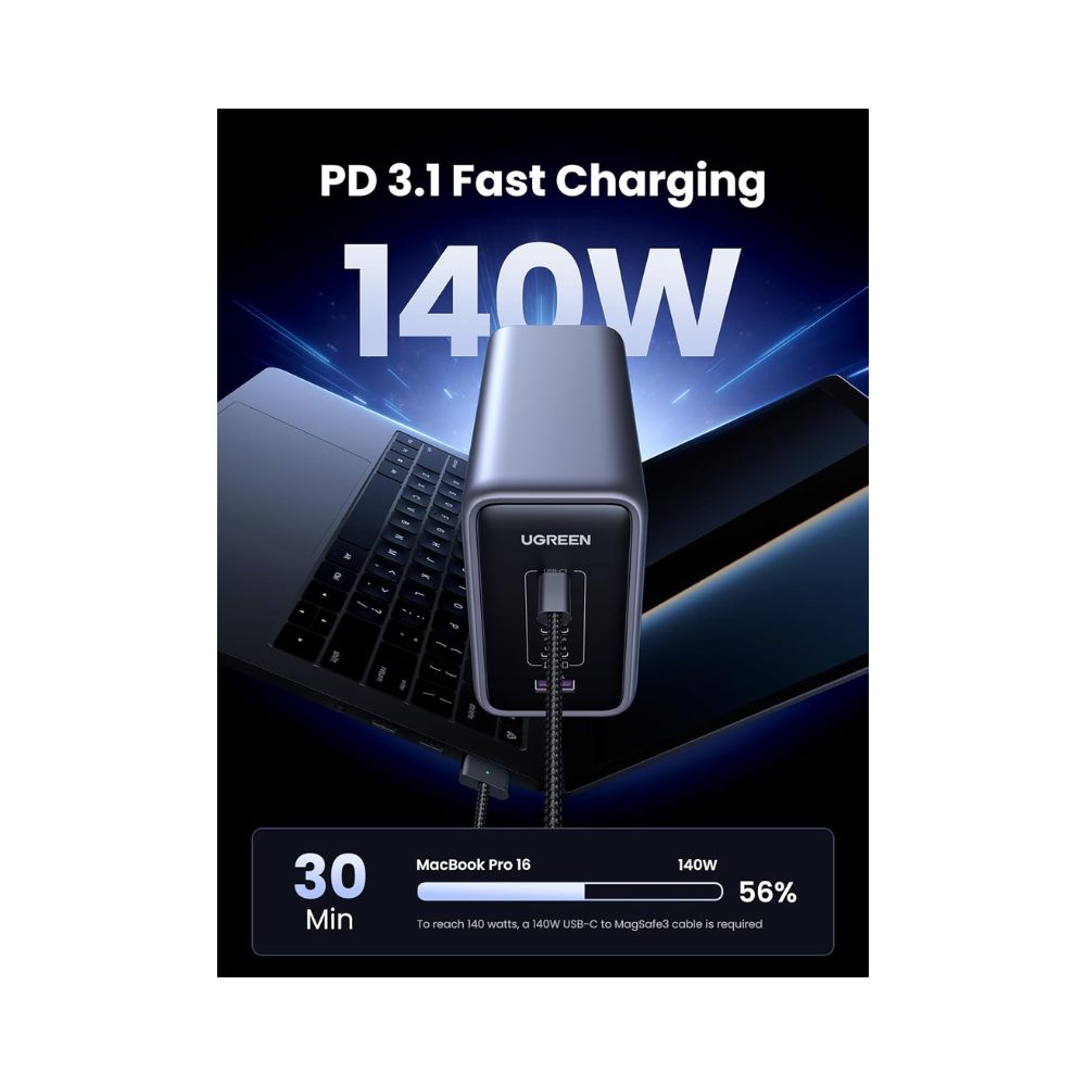UGREEN Nexode 300W USB C GaN Charger-5 Ports Desktop Charger