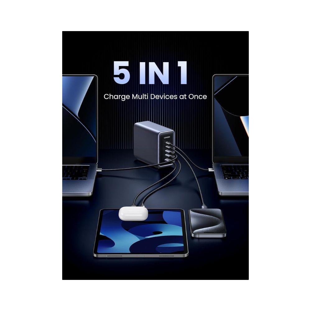 UGREEN Nexode 300W USB C GaN Charger-5 Ports Desktop Charger