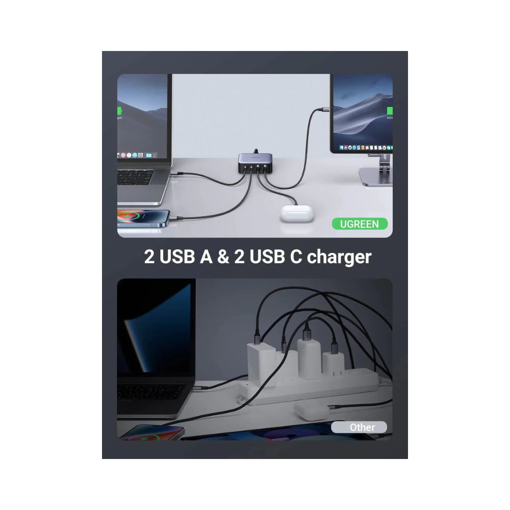 UGREEN Nexode 65W USB C GaN Table Charger