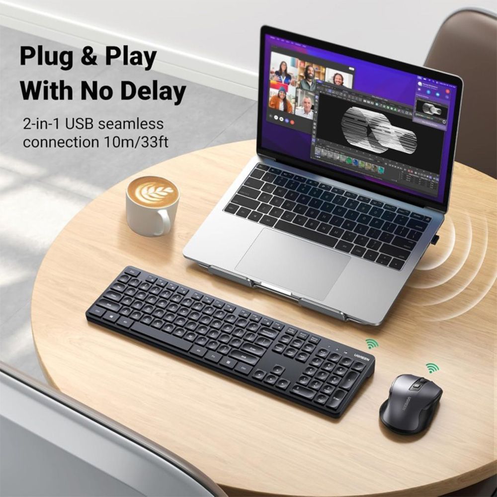 UGREEN Pro Wireless Keyboard And Mouse Combo 2.4Ghz