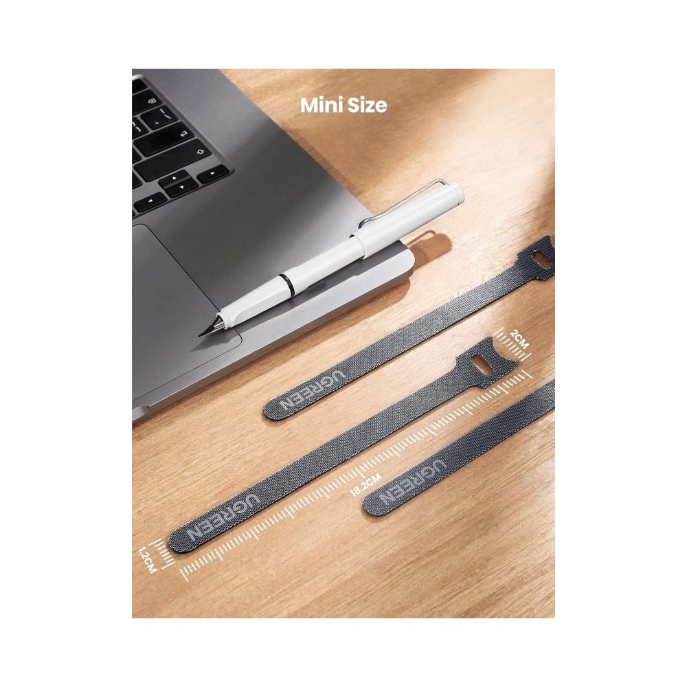 UGREEN Reusable Magic Tie Hook and Loop Small Tape Pack of 20