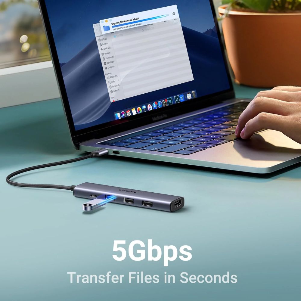 UGREEN Revodok 105 USB C Hub 5 in 1 Multiport Adapter 4K HDMI