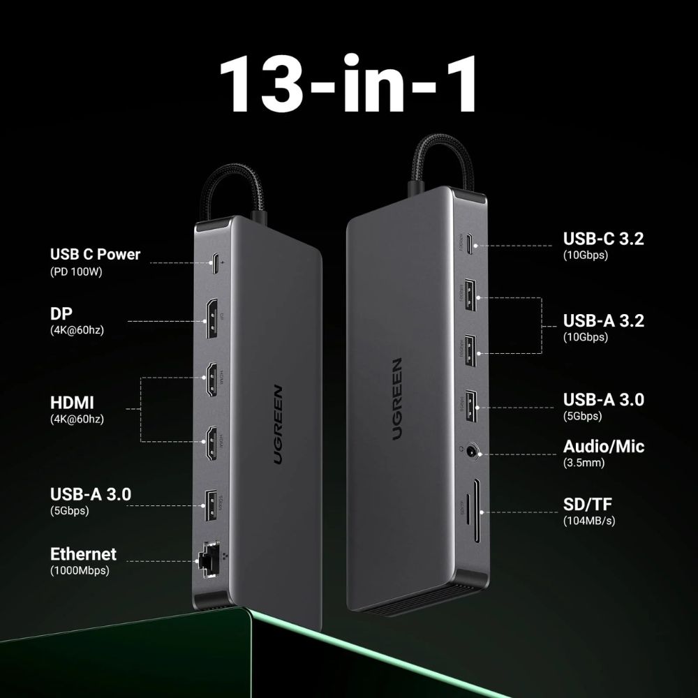 UGREEN Revodok Pro 313 13 in 1 USB C Docking Station