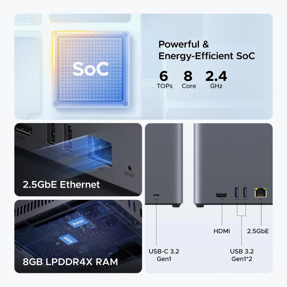 UGREEN Storage Network Attached DH4300 Plus Diskless EU