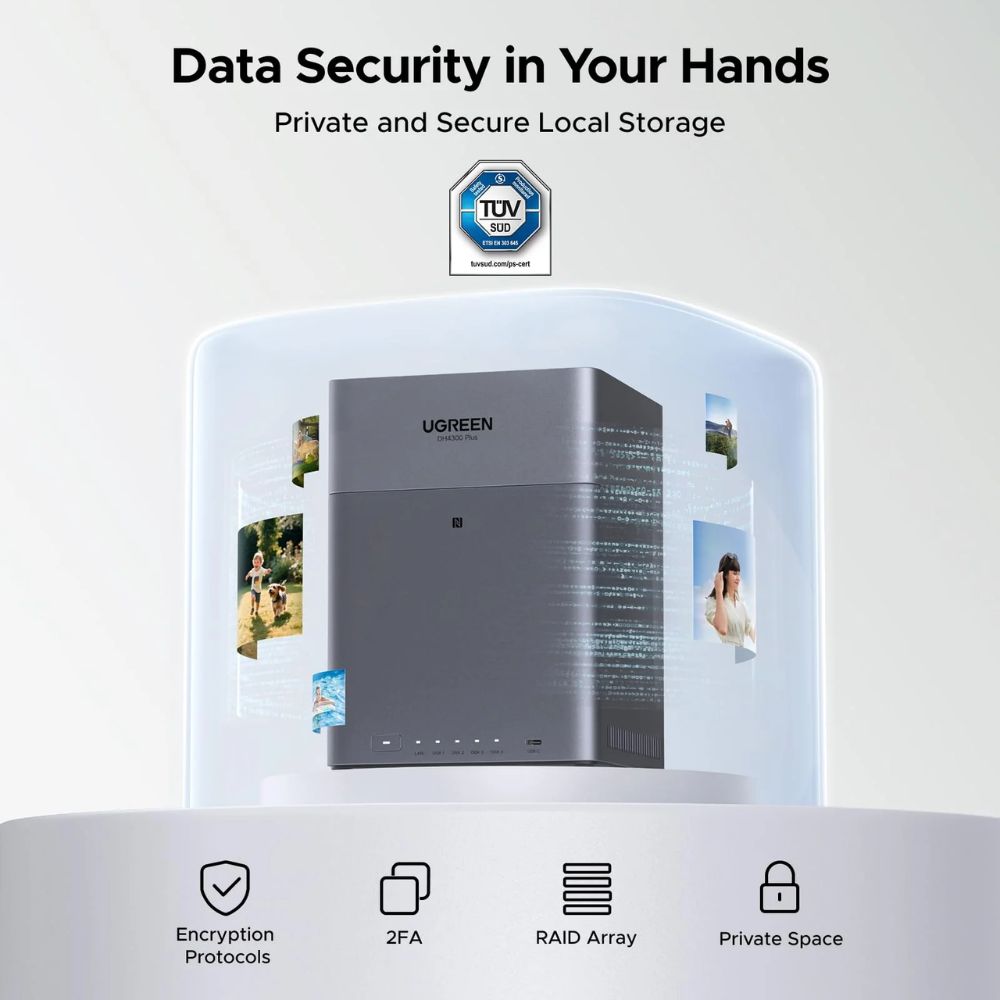 UGREEN Storage Network Attached DH4300 Plus Diskless EU