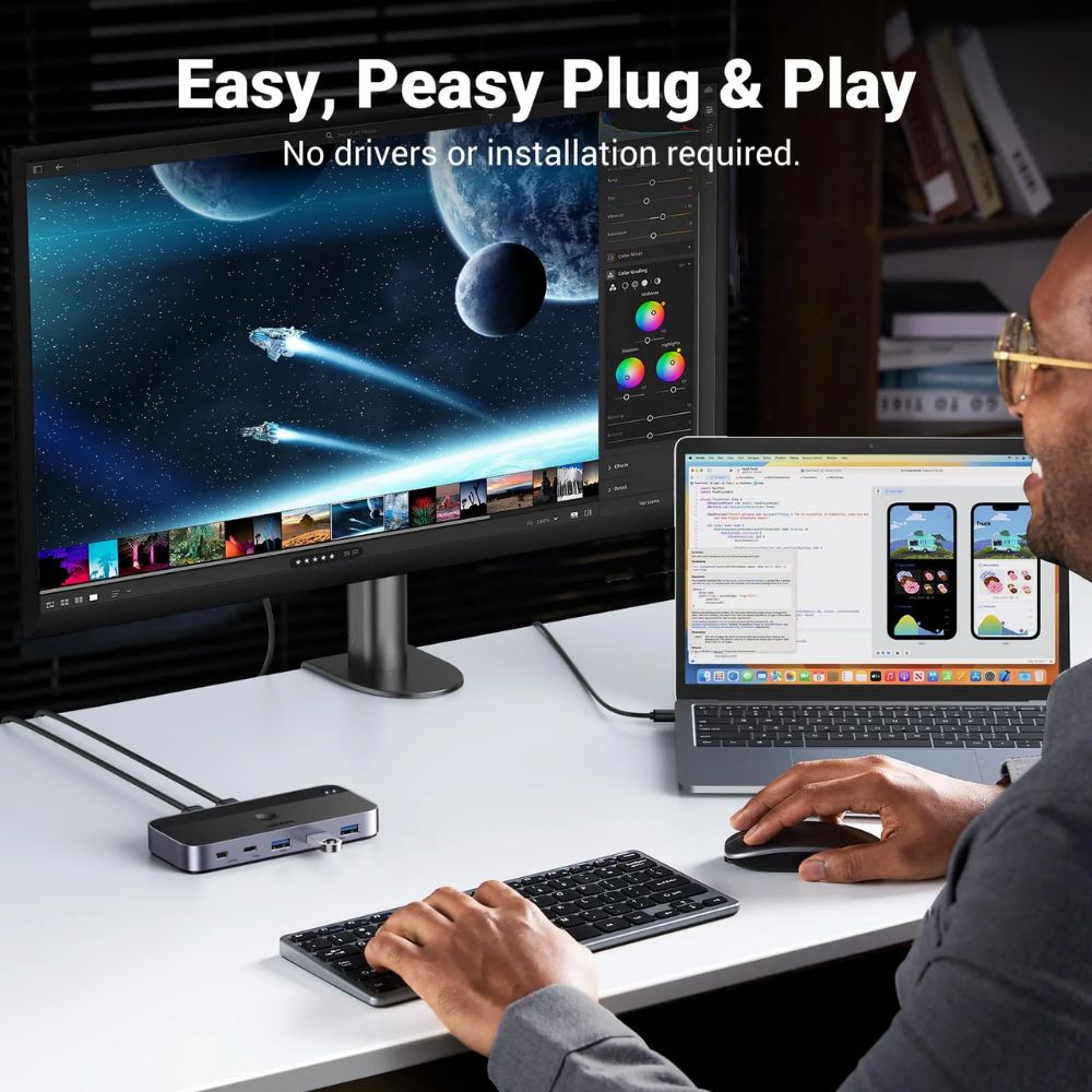 UGREEN Switch 2 Computers Sharing USB C &amp; A Devices USB 3.0