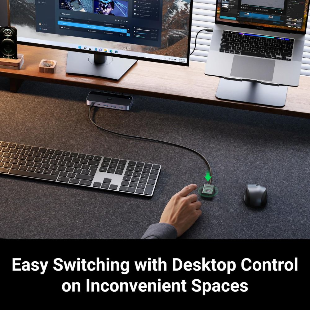 UGREEN Switch 2 Computers Sharing USB C &amp; A Devices USB 3.0