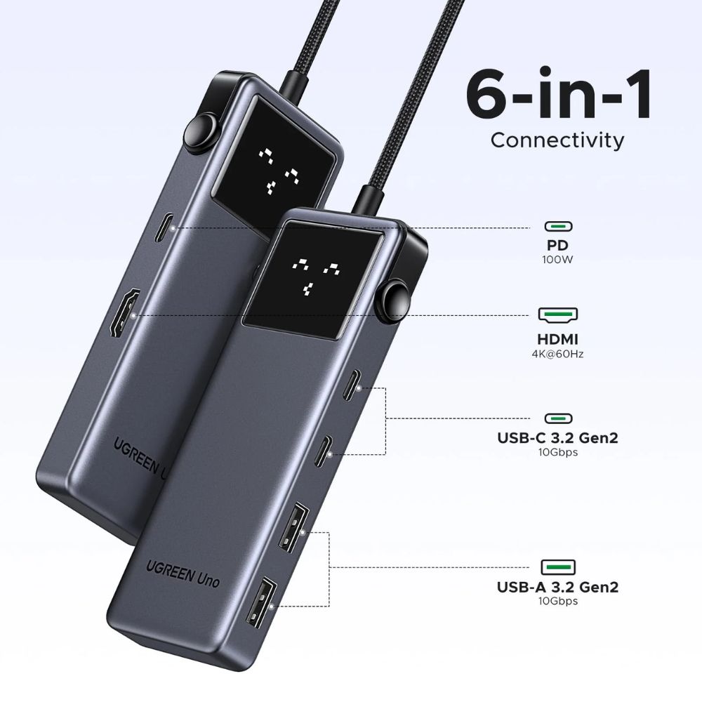 UGREEN Uno USB-C Hub 6-in-1