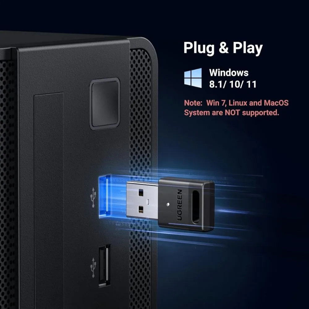 UGREEN USB Bluetooth Adapter for PC 5.3
