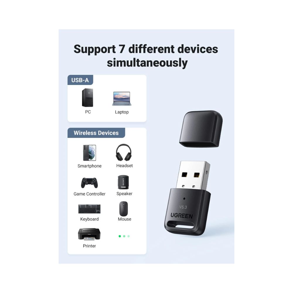 UGREEN USB Bluetooth 5.3 Adapter for PC