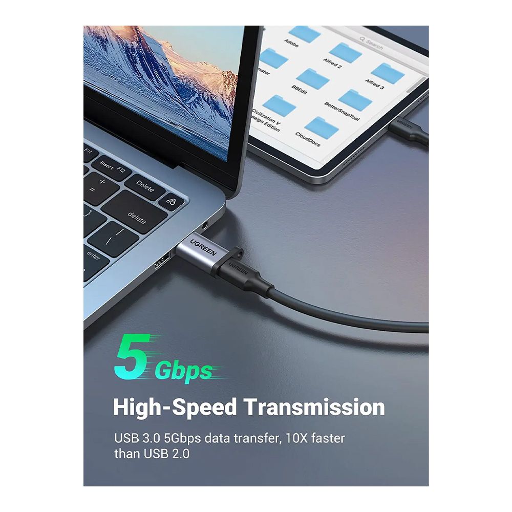 UGREEN USB-C Female to USB-A 3.0 Male Adapter, Support Charging &amp; Data Sync