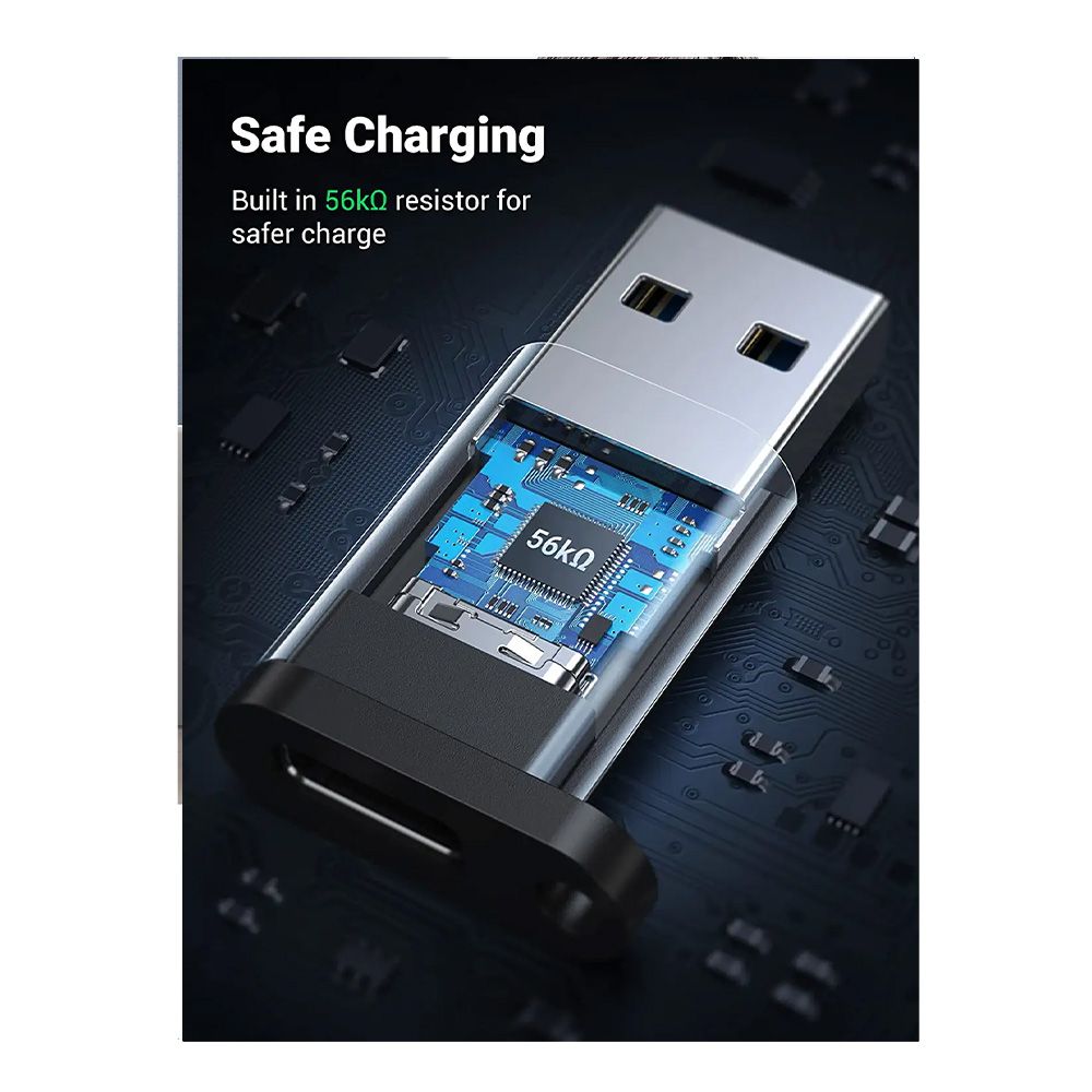 UGREEN USB-C Female to USB-A 3.0 Male Adapter, Support Charging &amp; Data Sync