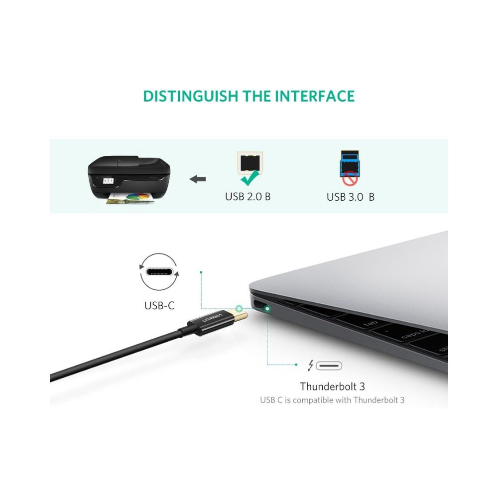 UGREEN USB C Printer Cable