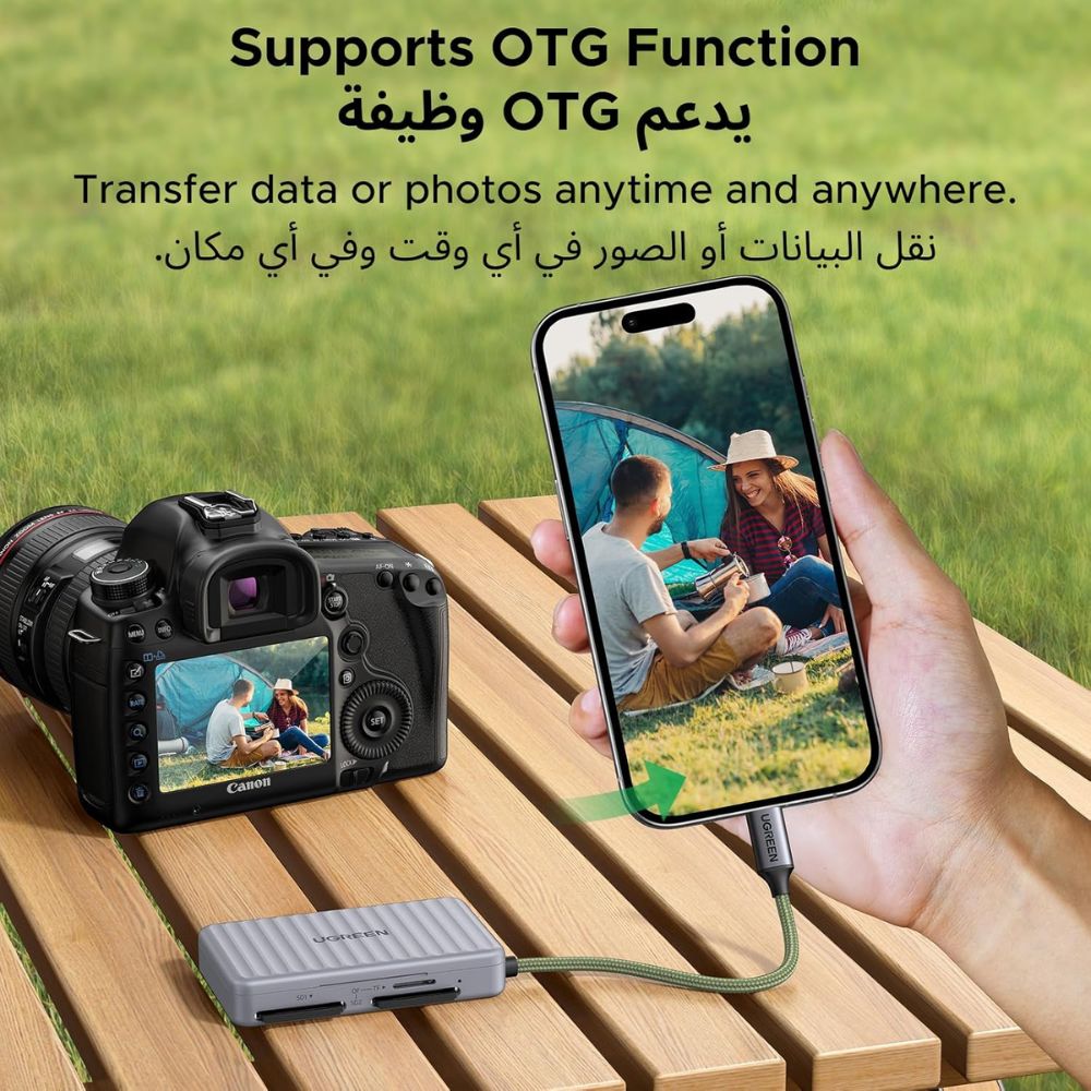 UGREEN USB-C SD Card Reader with Storage Case