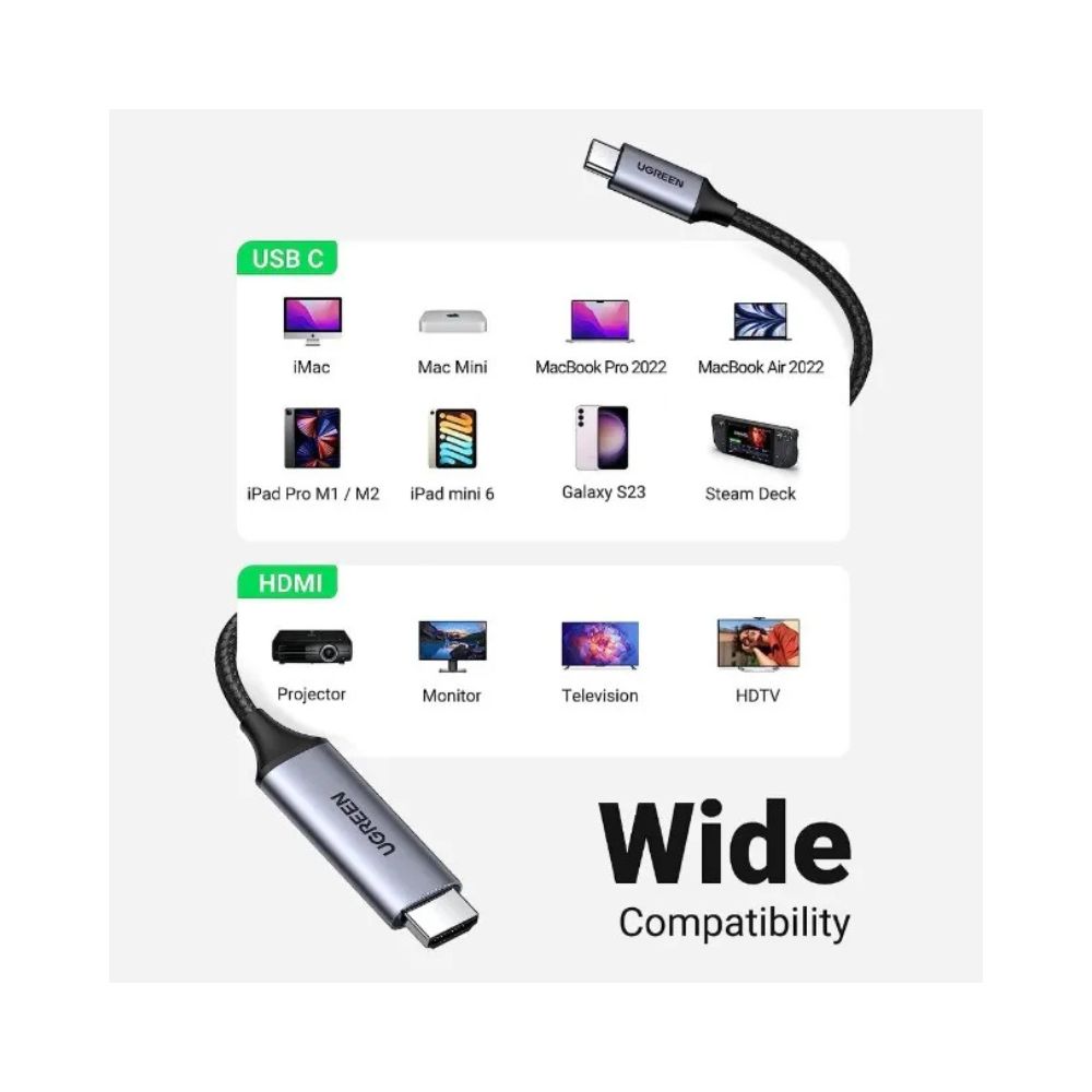UGREEN USB-C to HDMI Cable 4K@60Hz 1.5m