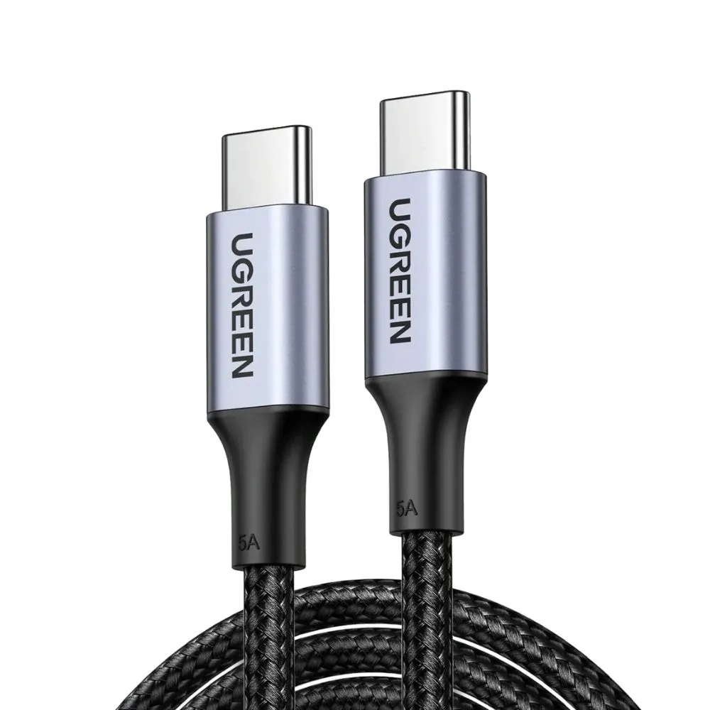 UGREEN USB-C to USB-C 100W Braided Cable &amp; Aluminum Body