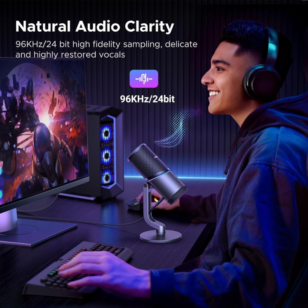 UGREEN USB Microphone for PC with RGB Lights