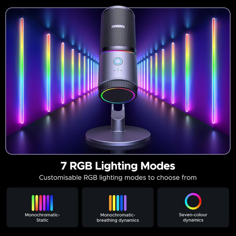 UGREEN USB Microphone for PC with RGB Lights