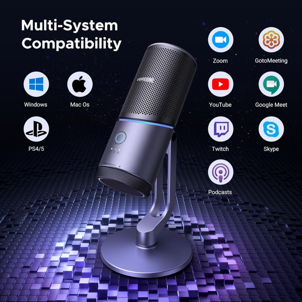 UGREEN USB Microphone for PC with RGB Lights