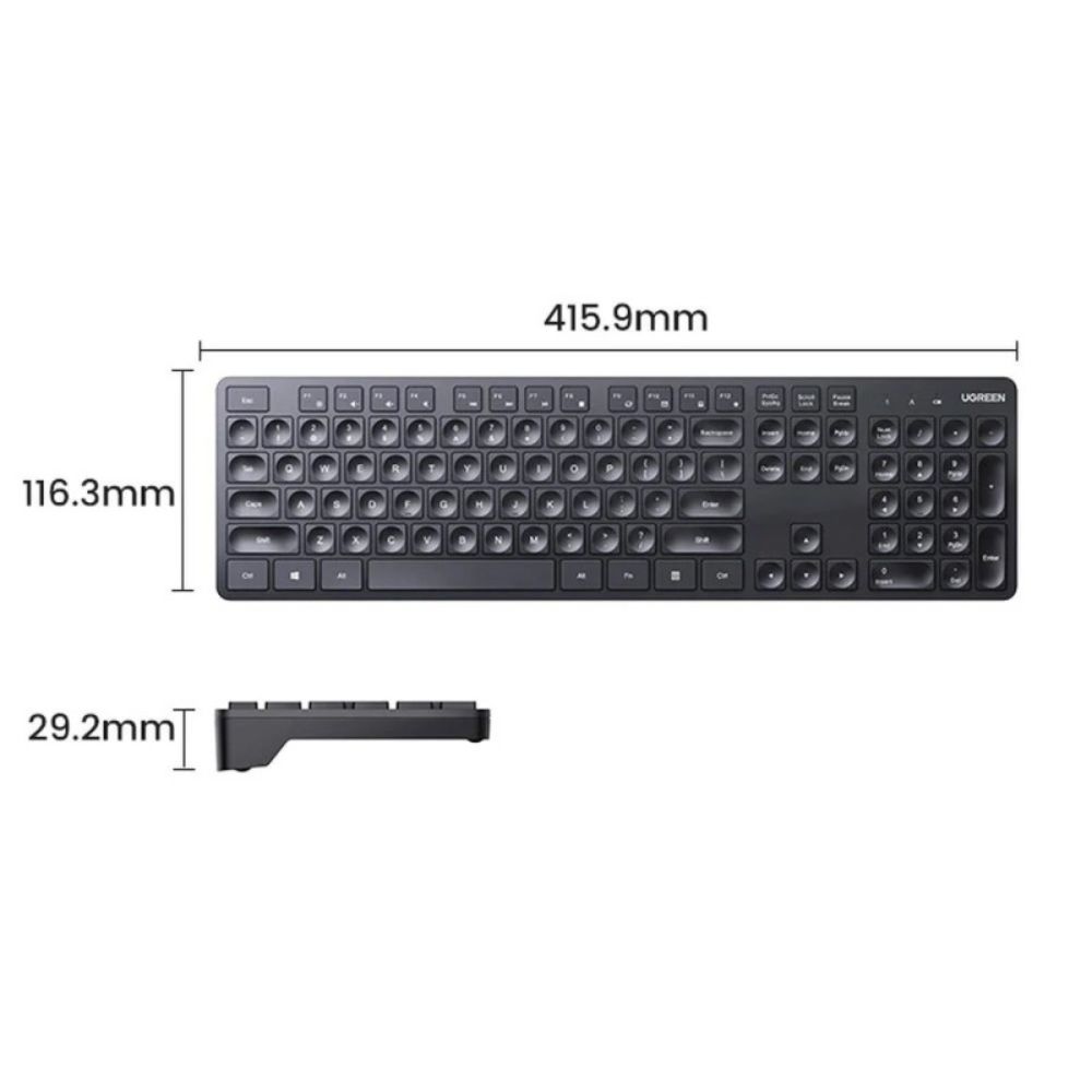 UGREEN Wireless Keyboard Durable and Comfort