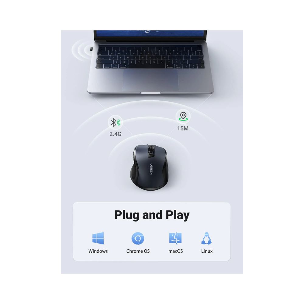 UGREEN Wireless Mouse with USB Receiver 2.4G