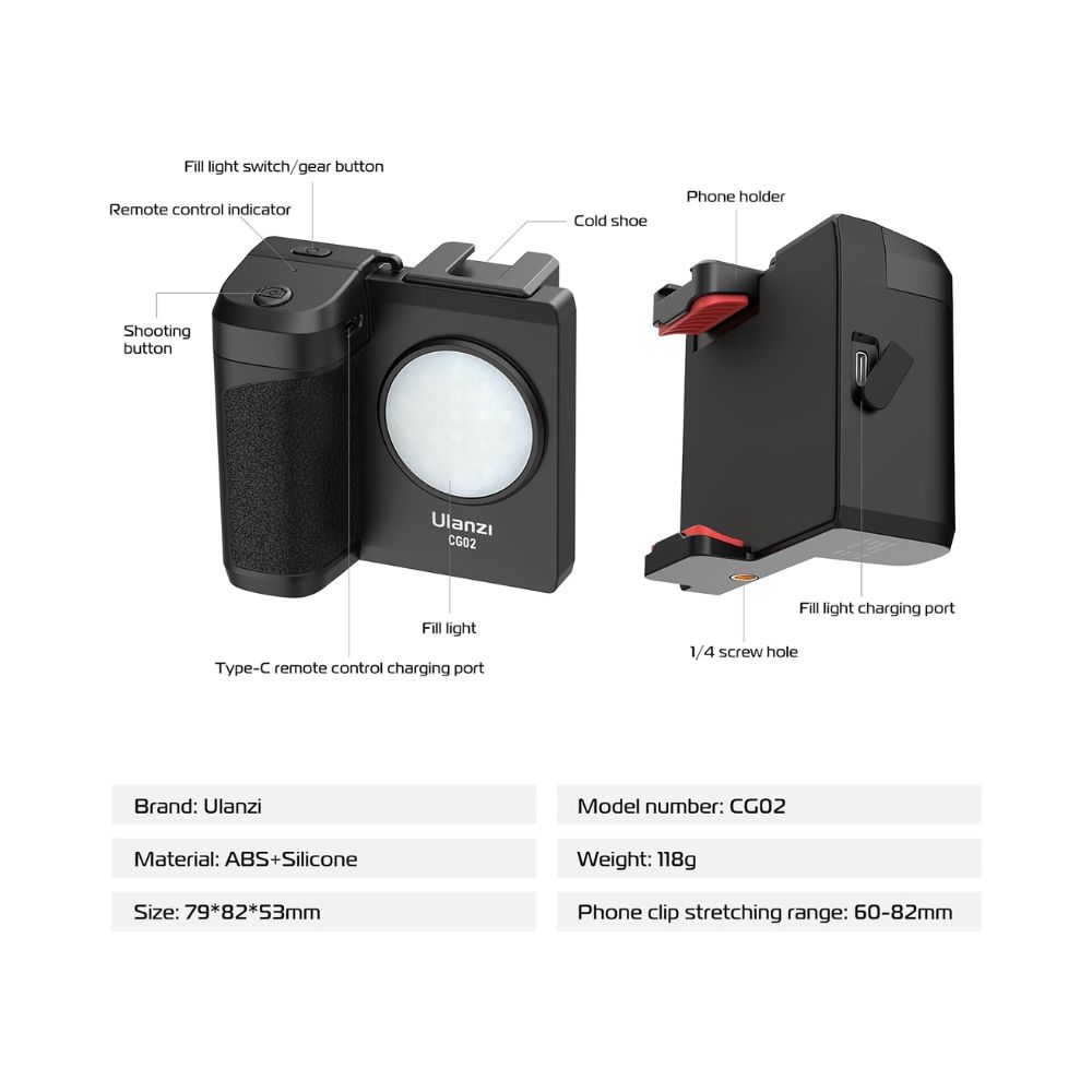 ULANZI CG02 Smartphone Camera Shutter Handle Grip