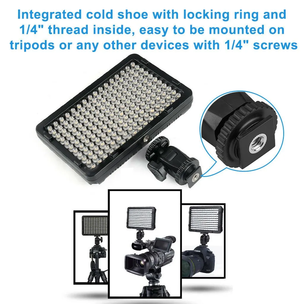 Ultra Compact LED Video Light Dimmable Panel, PT-176S