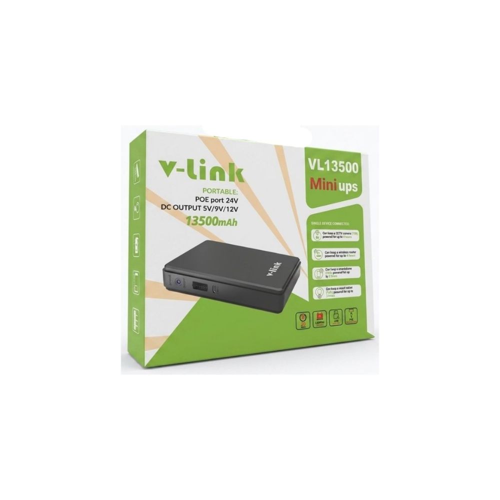 V-Link 13500mAh Mini UPS for Routers & 5V DC Devices
