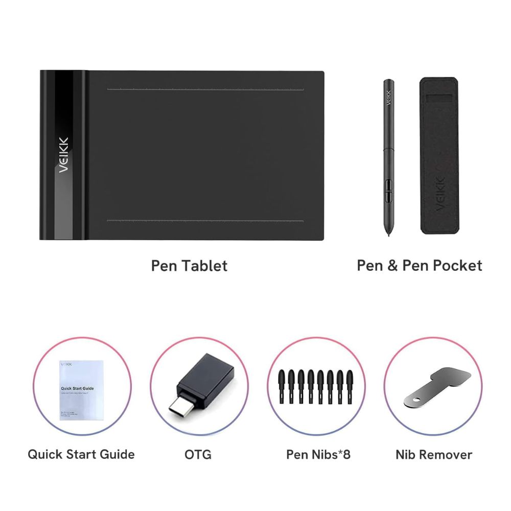 Veikk S640 Creator Pop Drawing Tablet 6″