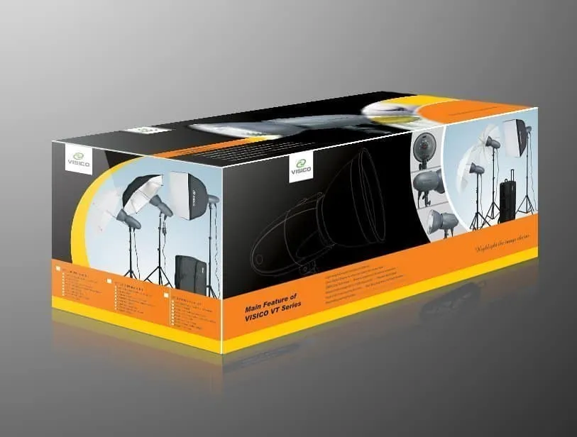 Visico Strobe Studio Flash VL PLUS Softbox kit