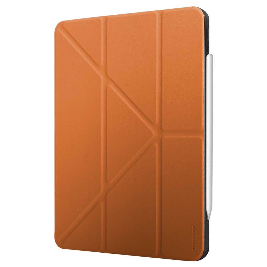viva madrid elegante folio case with apple pencil holder for ipad pro 12.9″ – Brown/Black