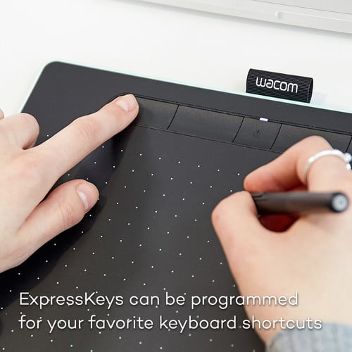 Wacom Intuos Bluetooth Creative Pen Tablet (Medium, Black).