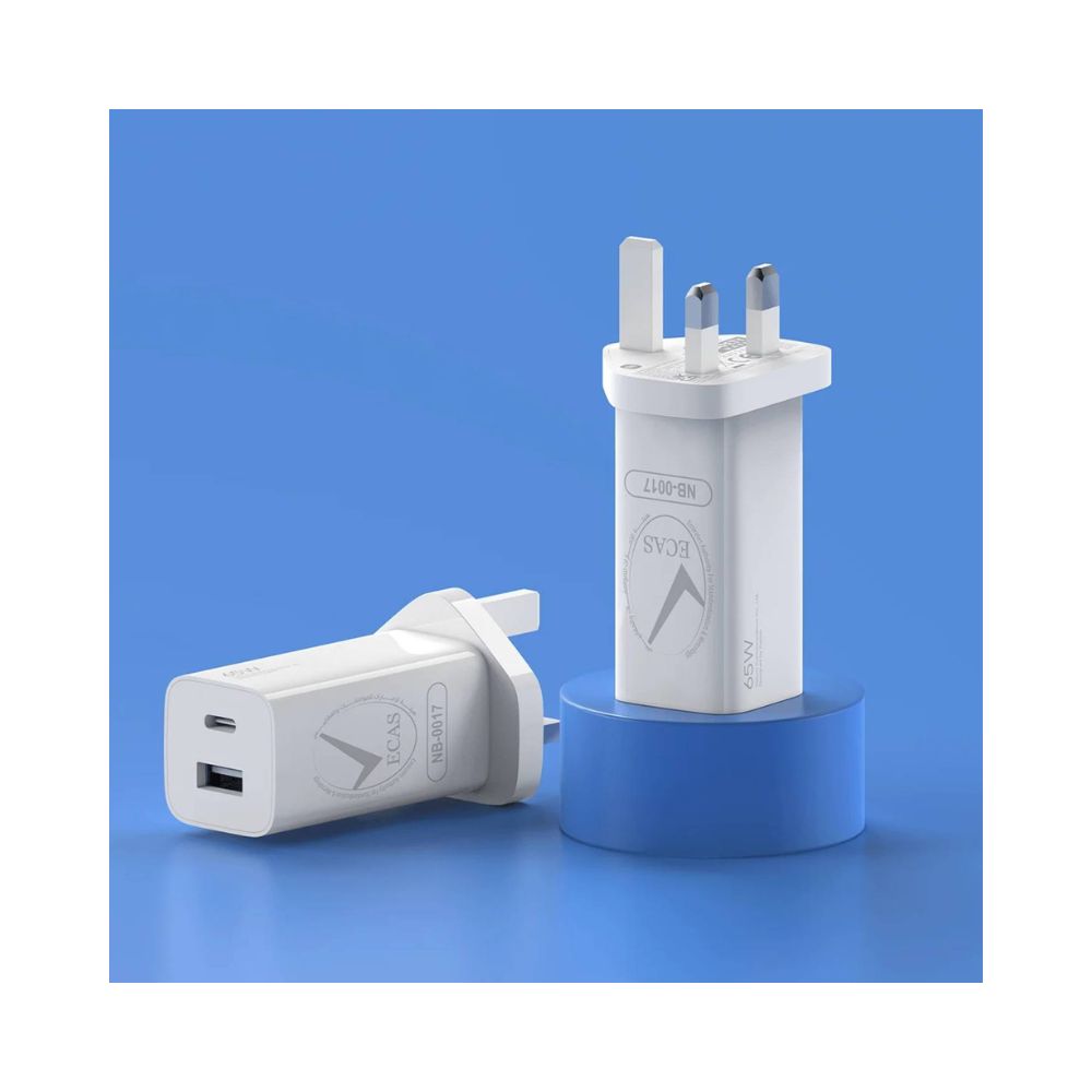 Xiaomi Mi 65W GaN Charger (Type-A + Type-C) – White