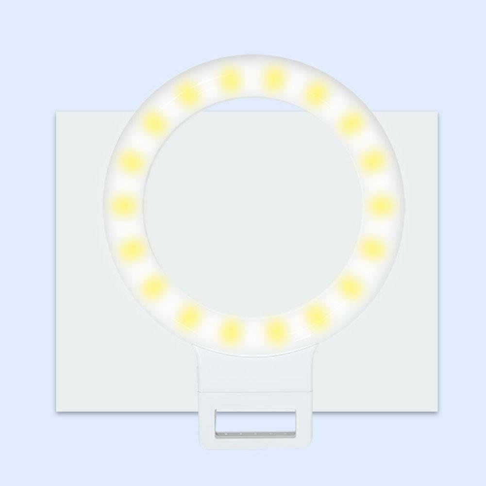 XJ18 LED Selfie Ring Light 3 Modes Dimming Photography Stream Lamp
