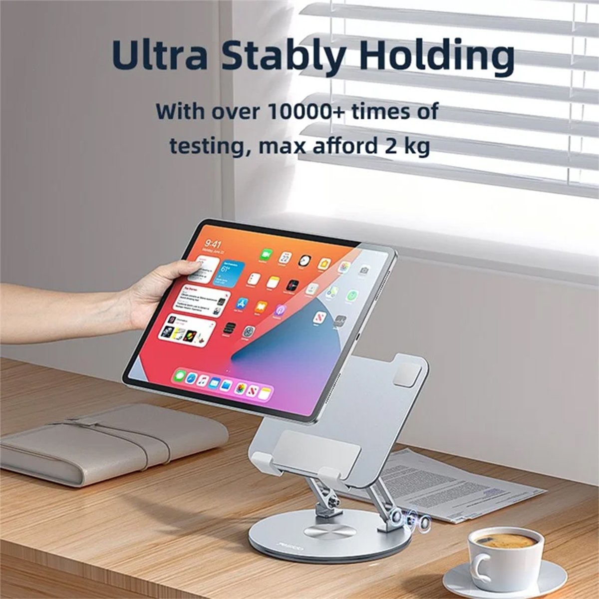 YESIDO C293 Tablet Holder 360 Degree Rotating Desk Stand